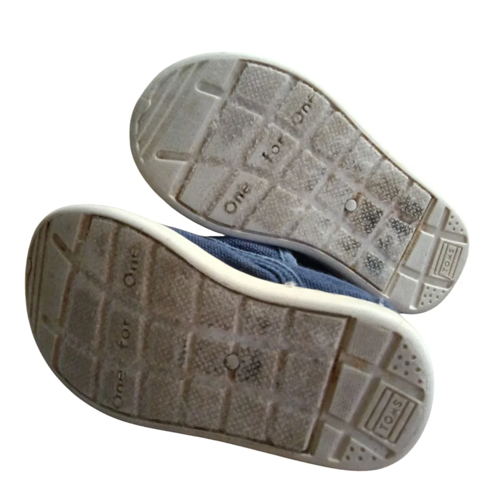 Toms Blue Baby Walker Slip-On Shoes Size T5